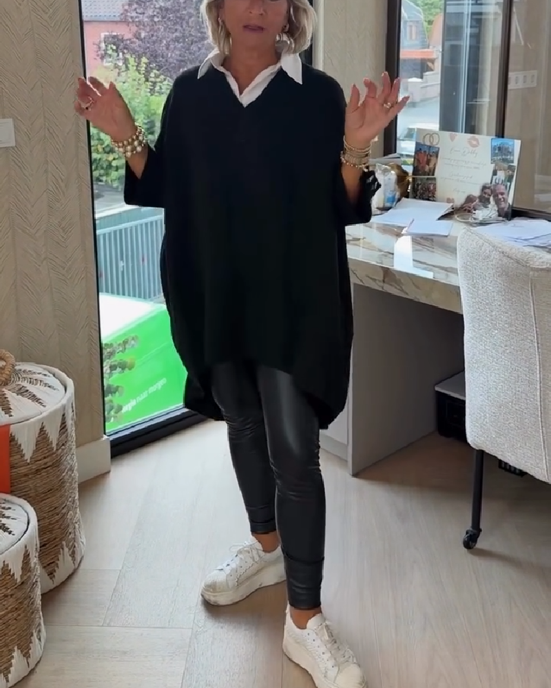 Verity™- V neck Jumper With Button Cuffs