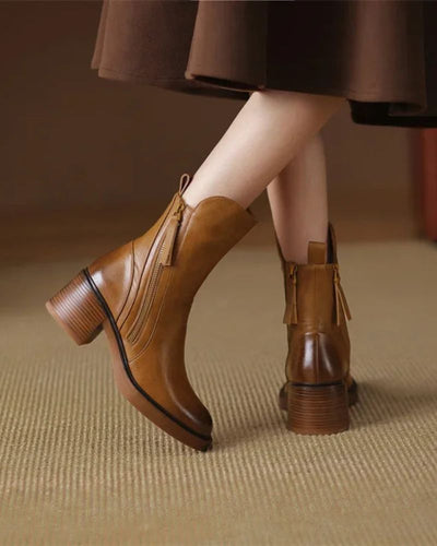 Garciel | Leather Ankle Boots