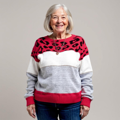 Pascalina | Leopard Print Casual Sweater