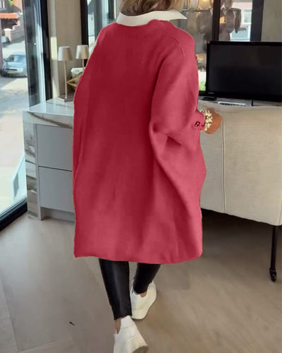 Verity™- V neck Jumper With Button Cuffs