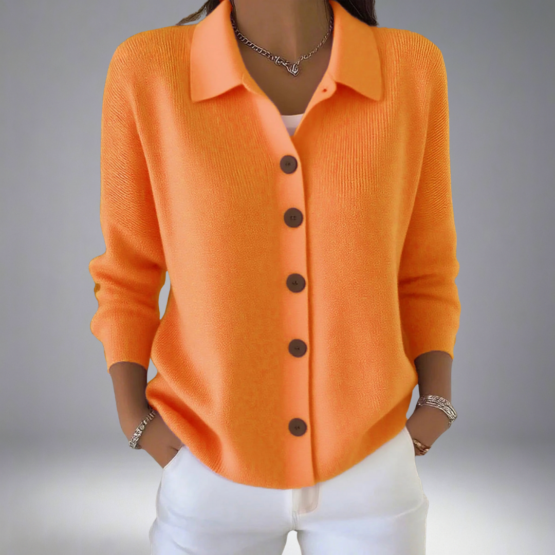 Layla™ Lapel Button Knitted Cardigan Sweater