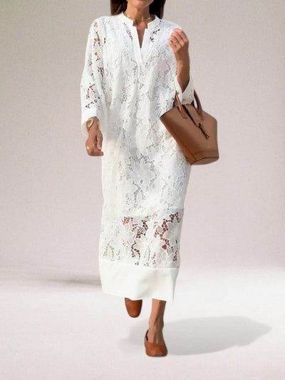 Silvina™ | Luxury Lace Maxi Dress