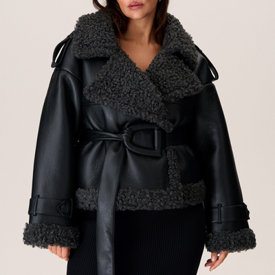 Clara | Belted Shearling Coat