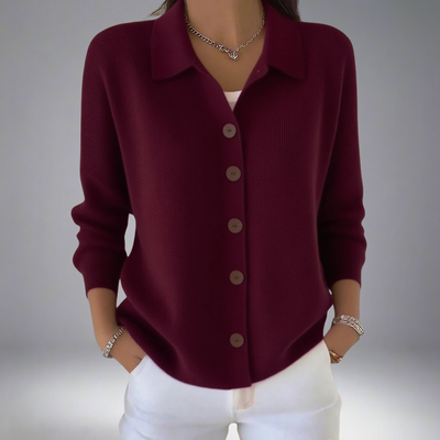 Layla™ Lapel Button Knitted Cardigan Sweater