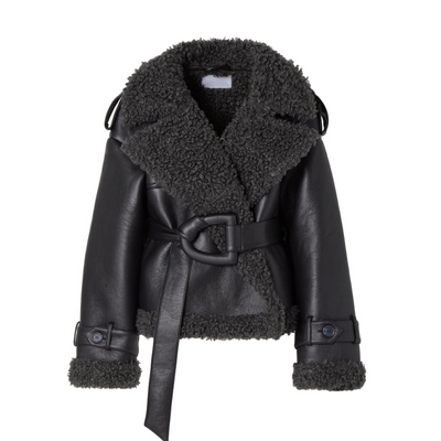 Clara | Belted Shearling Coat