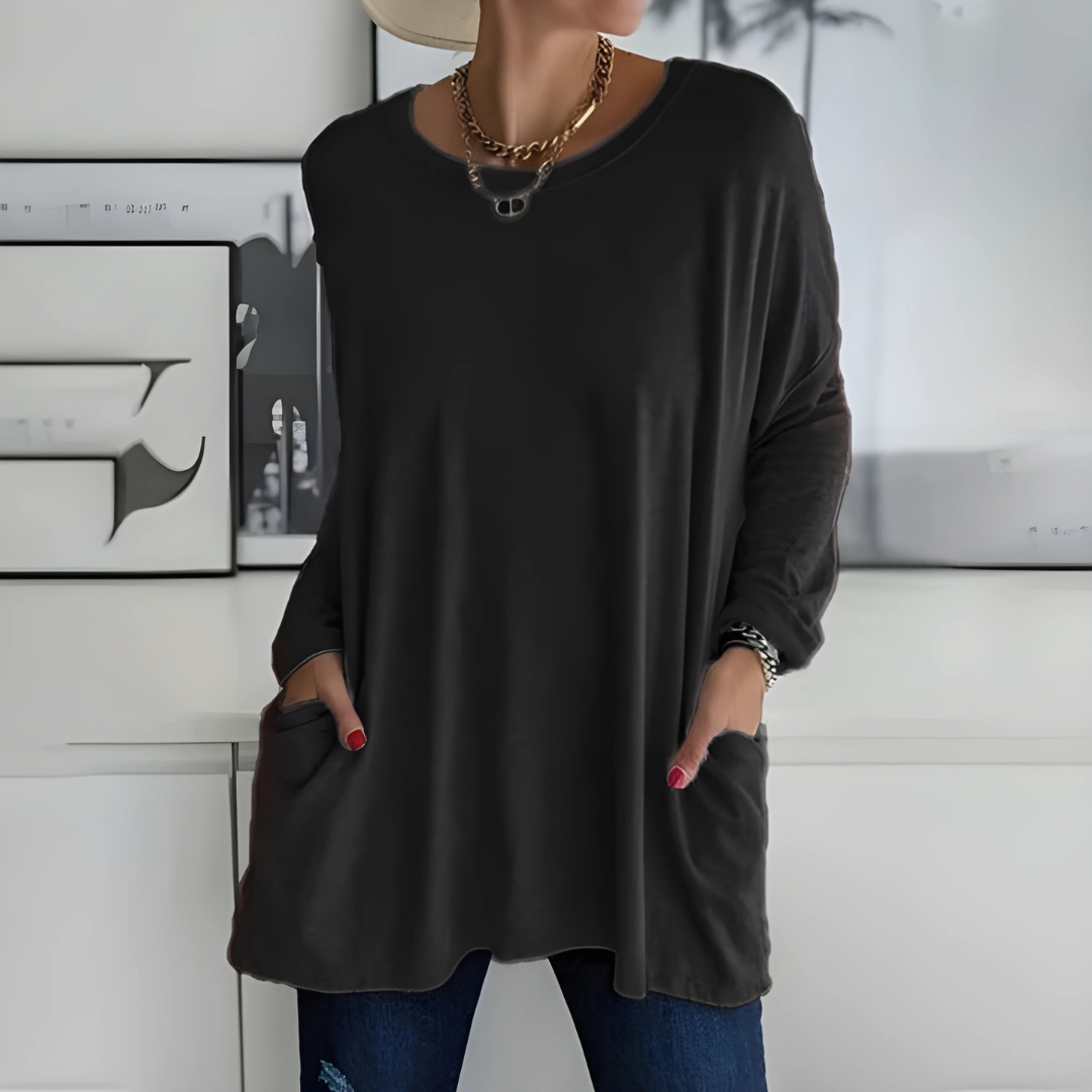 Aelira | Relaxed Long Sleeve Top