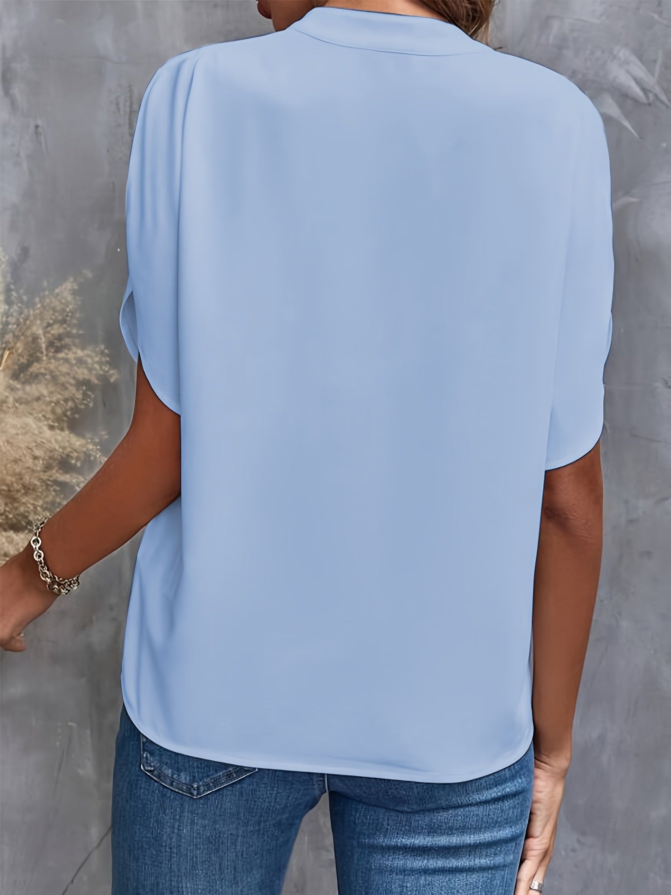 Melanie - Classic V-Neck Blouse