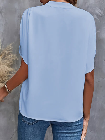 Melanie - Classic V-Neck Blouse