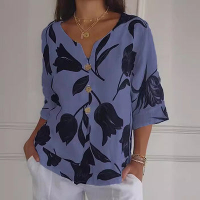 Lucile | Elegant Floral Blouse