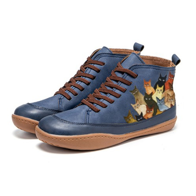 Minnie | Leather Ankle Boots for Cat Lovers