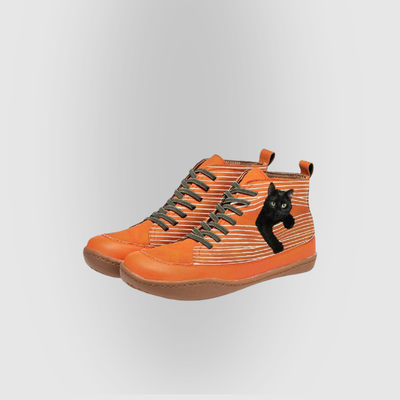 Tilly | Leather Ankle Boots for Cat Lovers