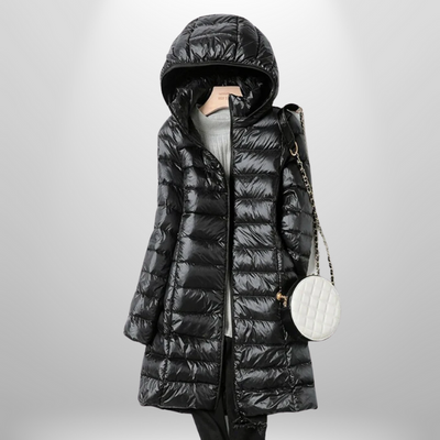 Ivy | Ultra-Light Down Jacket With Detachable Hood