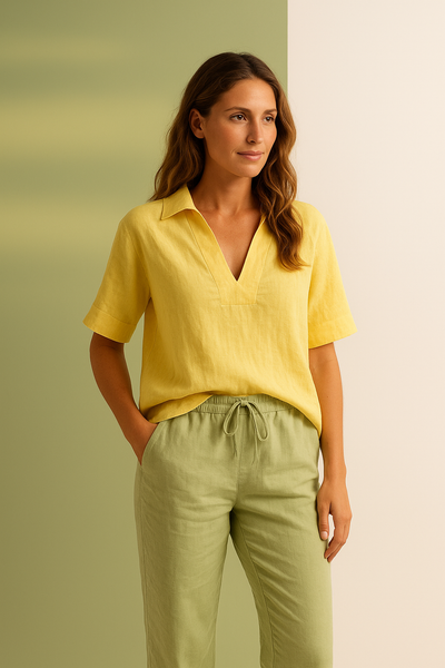 Surya | Elegant Linen Blouse