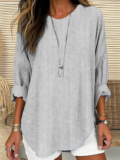 Rita | Trendy Striped Blouse