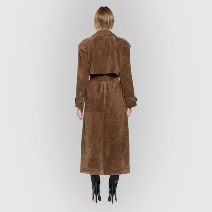 Georgia | Faux Suede Trenchcoat
