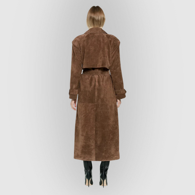 Georgia | Faux Suede Trenchcoat
