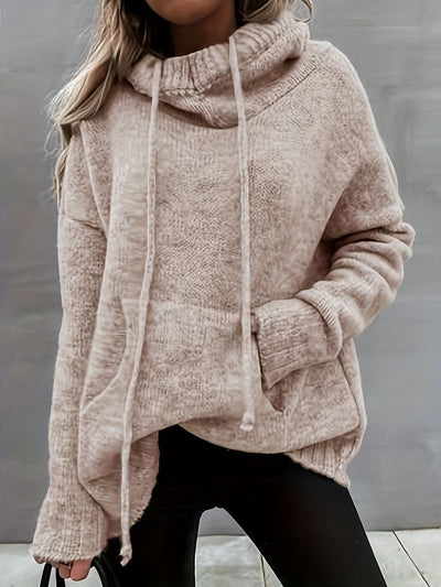 Zelina - Long Sleeve Sweater With Pocket