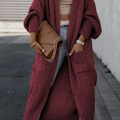 Layla™ -  Elegant Deep V-Neck Long Sleeve Cardigan